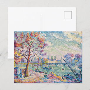 Le Pont Des Arts Paris   Paul Signac   Postkarte