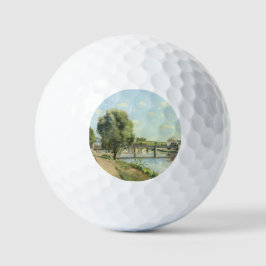 Le Pont Du Chemin De Fer Camille Pissarro Golfball