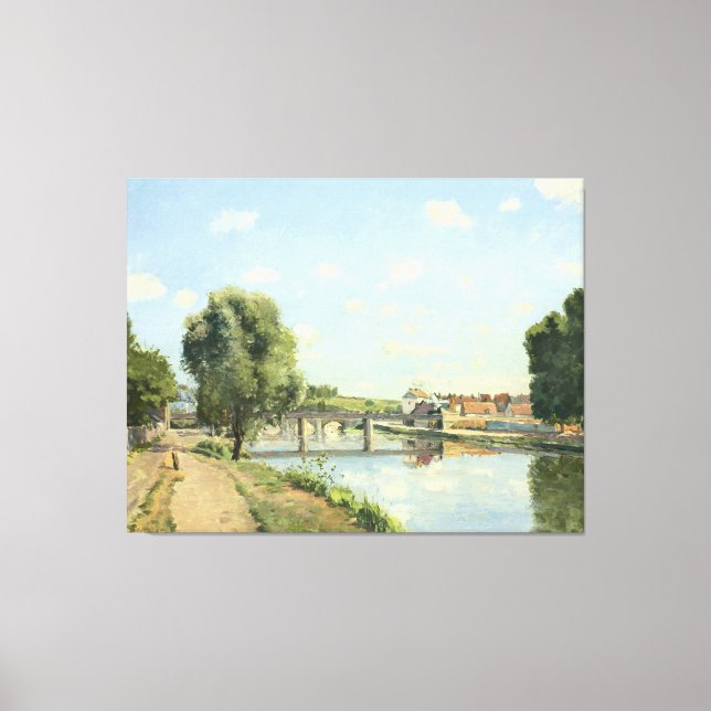 Le Pont Du Chemin De Fer Camille Pissarro Leinwanddruck (Vorderseite)