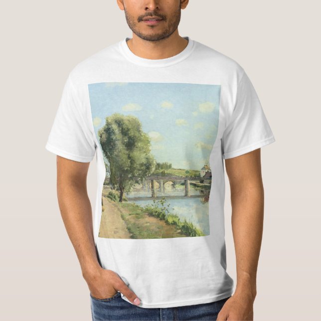 Le Pont Du Chemin De Fer Camille Pissarro T-Shirt (Vorderseite)