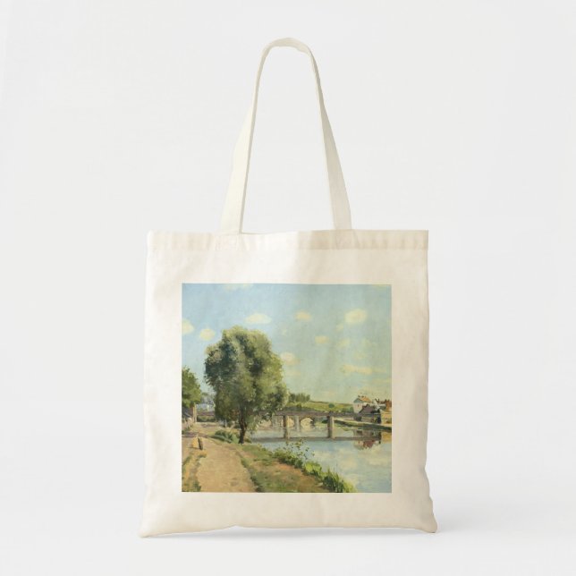 Le Pont Du Chemin De Fer Camille Pissarro Tragetasche (Vorne)