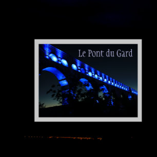 Le Pont du Gard Aquädukt, Abendlichtshow Postkarte