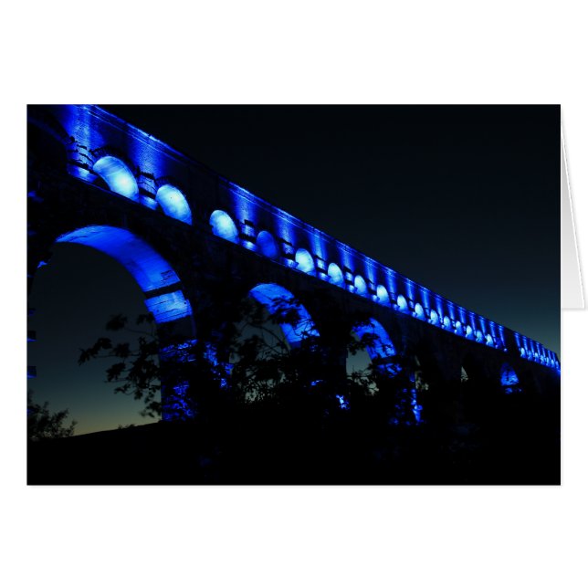 Le Pont du Gard Aqueduct Bridge, Paris Frankreich (Vorderseite (Horizontal))