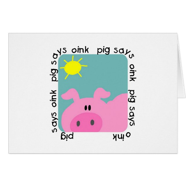 Le porc indique krouik-krouik des T-shirts et des  (Devant horizontal)