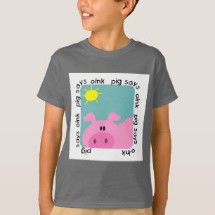 Le porc indique krouik-krouik des T-shirts et des