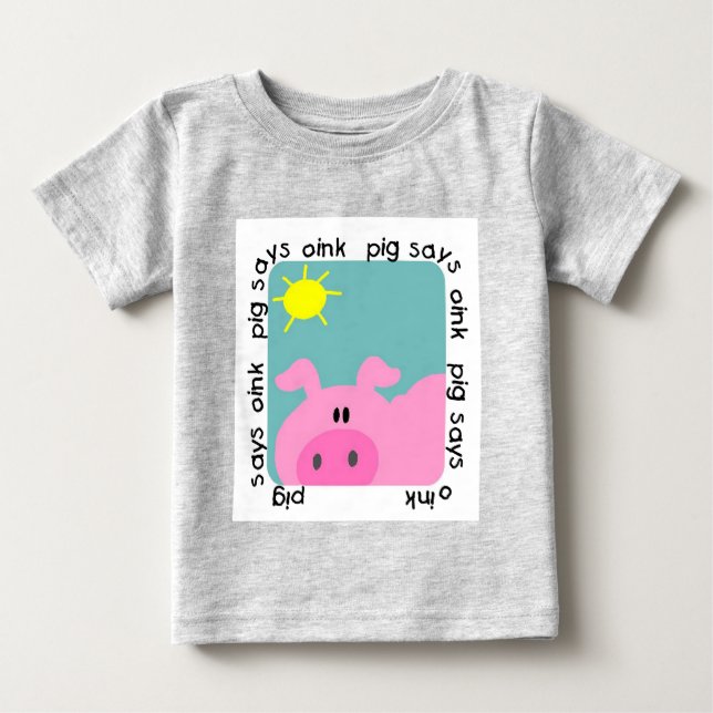 Le porc indique krouik-krouik le T-shirts et les (Devant)