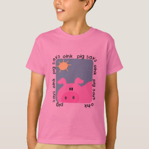 Le porc indique krouik-krouik le T-shirts et les