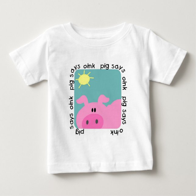 Le porc indique krouik-krouik le T-shirts et les (Devant)