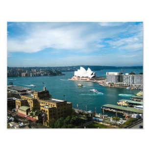 Le port de Sydney et l'opéra - Photo Print