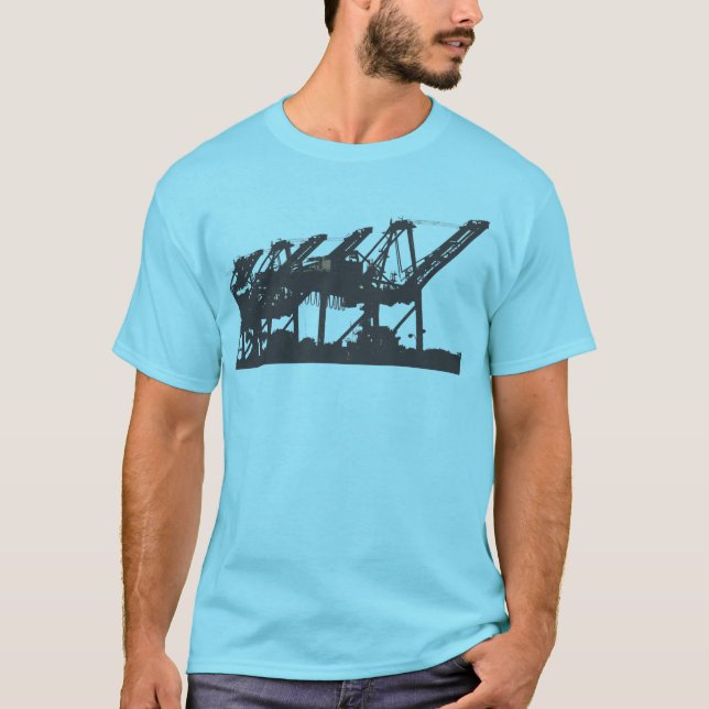 Le port tend le cou le T-shirt de turquoise (Devant)
