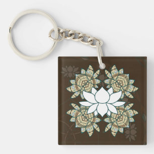 Le Porte - clé acrylique Lotus