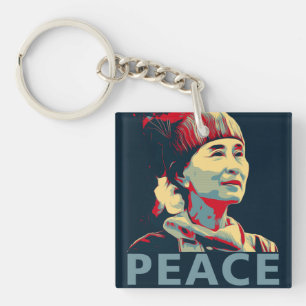 LE Porte - clé personnalisé FIGHTER Aung San Suu K