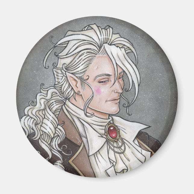 Le Portrait Du Vampire Gothic Magnet (Vorne)