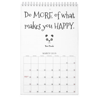 Le positif de panda de patron cite le calendrier
