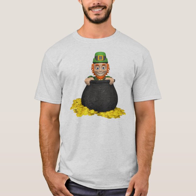 Le pot du lutin du T-shirt d'or (Devant)