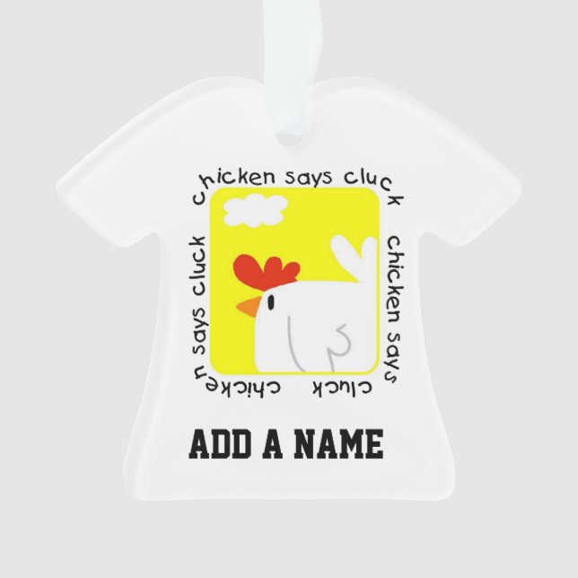 Le poulet dit Cluck (devant)