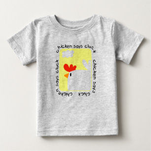 Le poulet indique des T-shirts et des cadeaux de