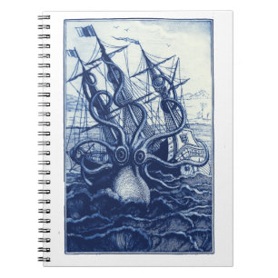 Le Poulpe Colossal 1801 Blue Notizblock