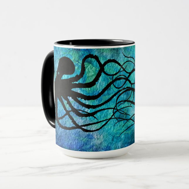Le poulpe de Maranda sur l'Aqua - tasse combinée (Devant gauche)