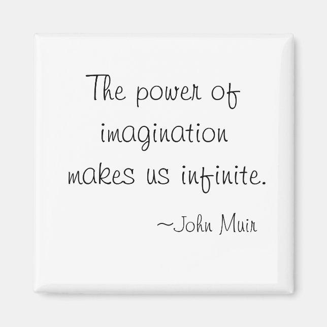 Le pouvoir de l'imagination John Muir magnets (Devant)