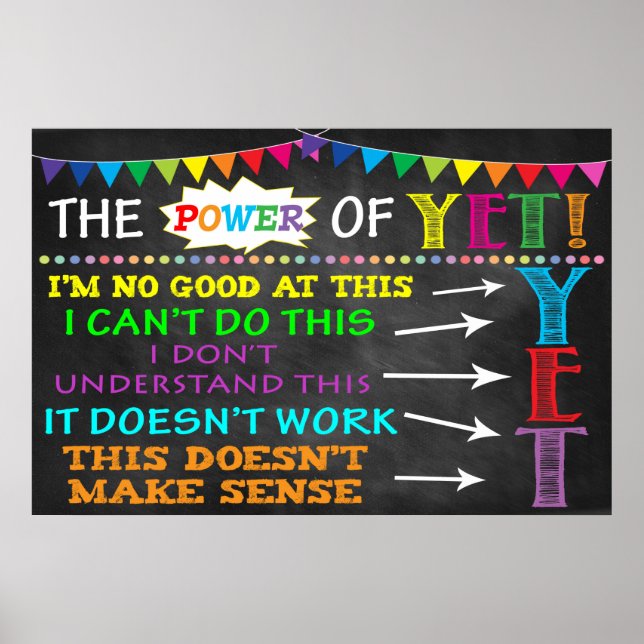 LE POUVOIR DE TOUJOURS ! Poster en classe (Devant)