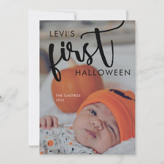 LE PREMIER CARTE PHOTO DE BÉBÉ (Devant)