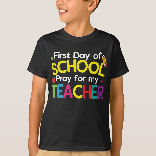 Le premier jour de l'école badine le T-shirt de (Devant)