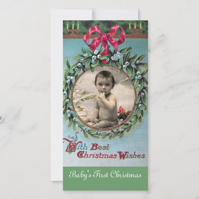 LE PREMIER MODÈLE PHOTO DE LA COURONNE DE NOËL DE  (Devant)