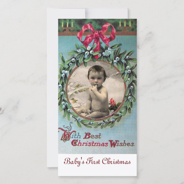 LE PREMIER MODÈLE PHOTO DE LA COURONNE DE NOËL DE  (Devant)