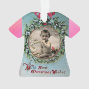 LE PREMIER MODÈLE PHOTO DE NOËL DE BÉBÉ, CERAMIC O