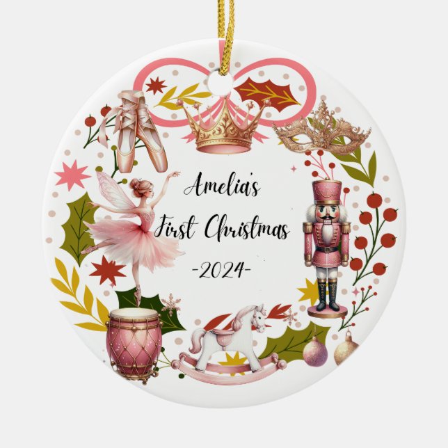 Le premier ornement de Noël d'Amelia (Devant)