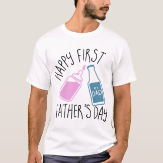 le premier père heureux est des T-shirts de papa