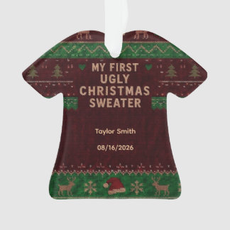 Le premier pull de Noël moche de bébé ! 🎄❤️