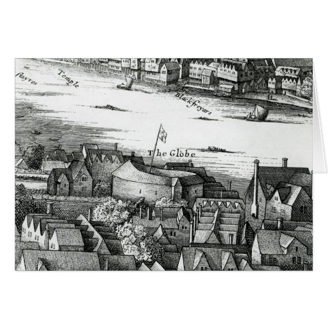 Le premier théâtre de globe ou théâtre rose (Devant horizontal)