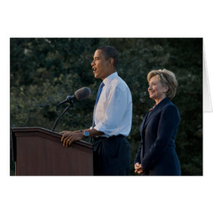 Le président Barack Obama et Hillary Clinton