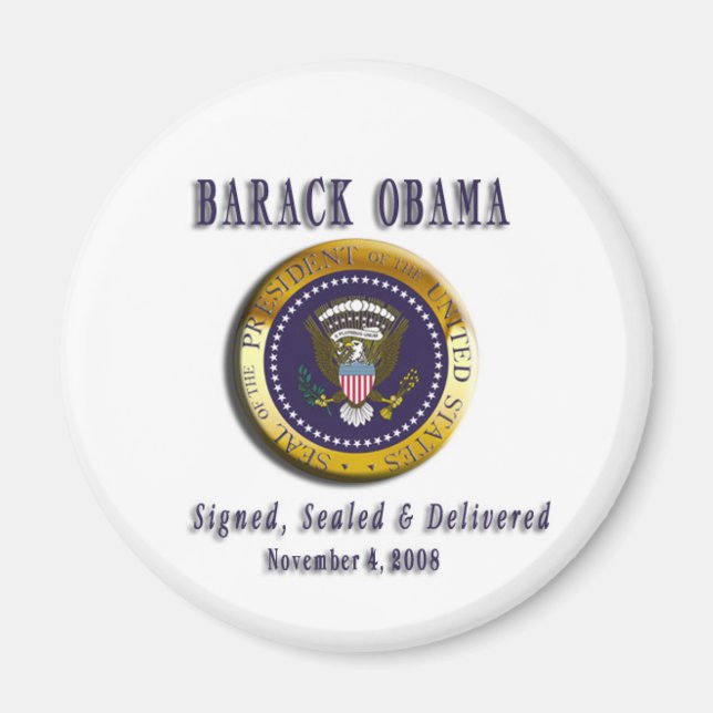LE PRÉSIDENT BARACK OBAMA MAGNET (Devant)