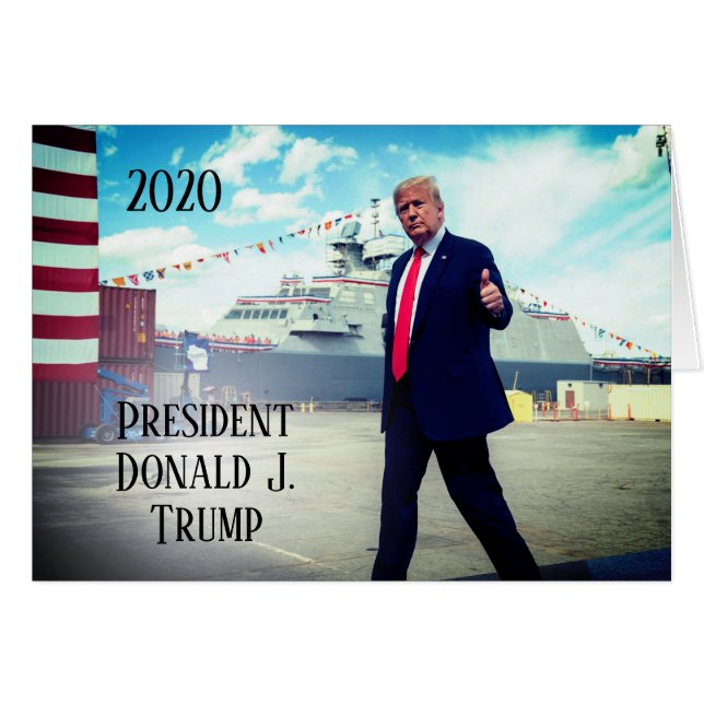 Le président Donald Trump 2020 lève le pied au nav (Devant horizontal)
