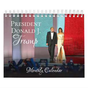 Le Président Donald Trump Small Calendrier mensuel