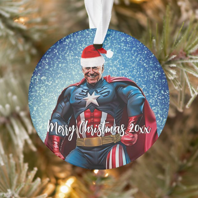 Le président Joe Biden et Santa Hat (Arbre)