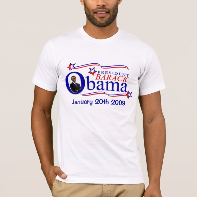 Le Président Obama - le T-shirt des hommes (Devant)