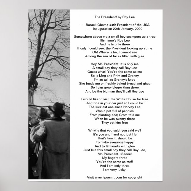 Le Président par Roy Lee Poster Poem par sunbecker (Devant)