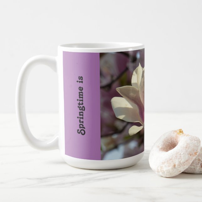Le printemps est une attitude envers la vie - mug (Avec donut)