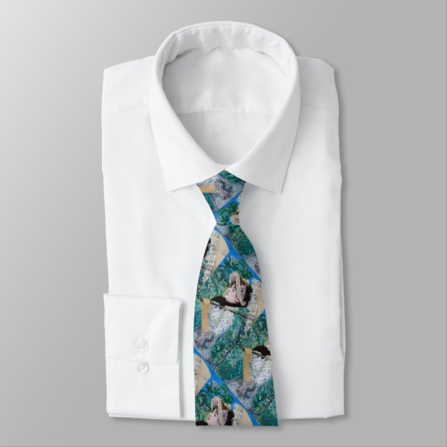 Le Printemps Manet Fine Art Painting Necktie Krawatte (Gebunden)