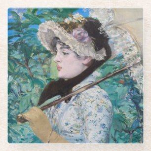 Le Printemps Manet Impressionist Art Malerei Glasuntersetzer