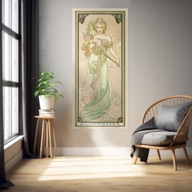 Le Printemps Season Art Nouveau Alphonse Mucha Poster (Von Creator hochgeladen)
