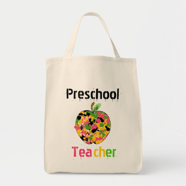 Le professeur préscolaire Apple mettent en sac (Devant)