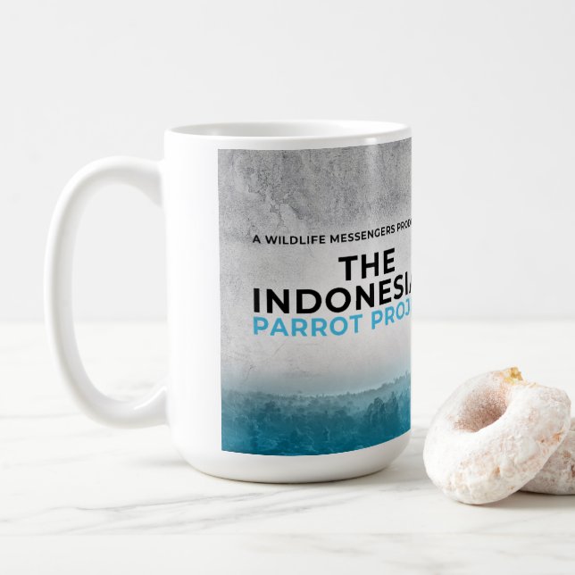 Le projet de perroquet indonésien Mug (Avec donut)