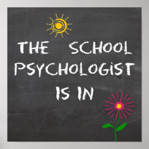 Le Psychologue De L'École Est Sur Affiche