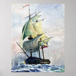 Le puissant poster de navire