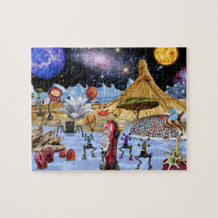 Le puzzle alien de l'espace, un cadeau pour les je